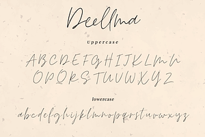 Deellma - Script Font