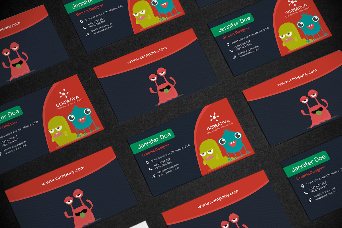 Business Card Monsters, a Business Card Template by DesignsStore (Photo 1 of 2)