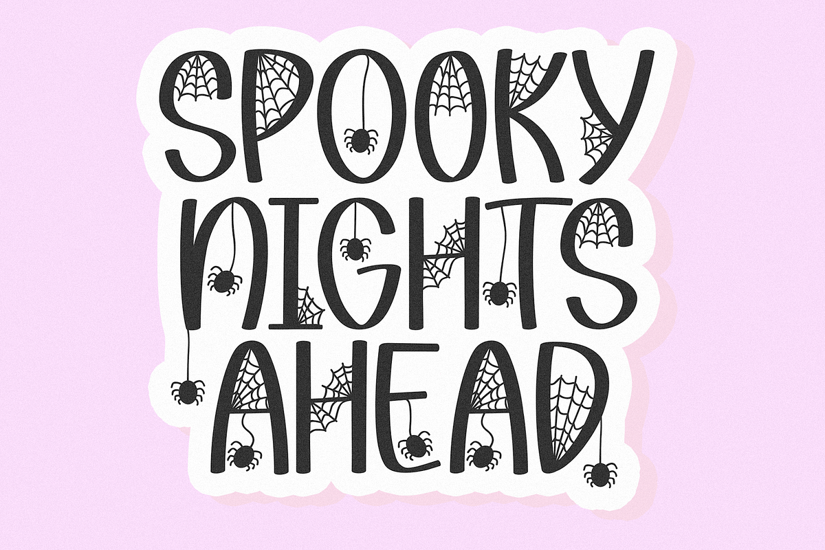 Spooky Things | Spider Web Font, a Handwritten Font by KA Designs (Photo 6 of 10)