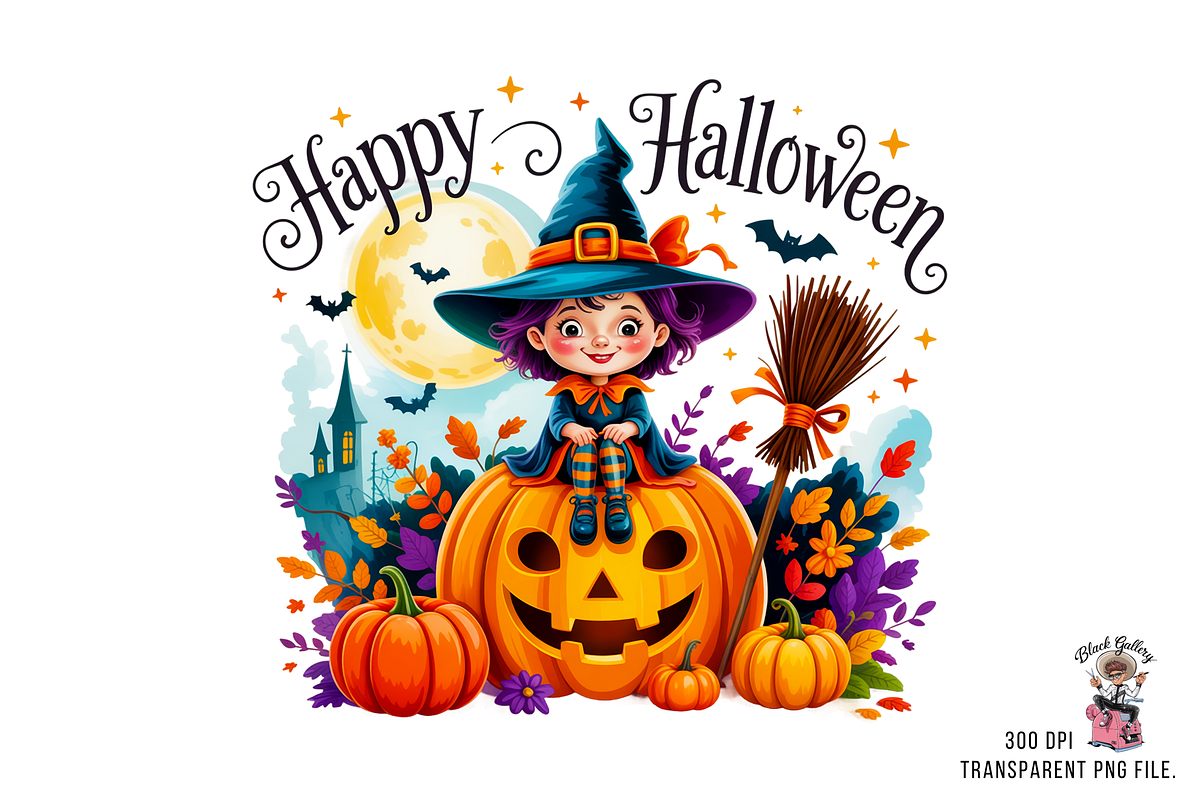 Halloween Pumpkin Sublimation PNG, a Graphic by Clipart Bloom (Photo 5 of 11)