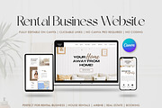 Modern Rental Business Canva Website, a Landing Page Template by ByKopi (Thumbnail 1 of 4)