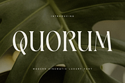 Quorum - Cinematic Luxury Font, a Serif Font by Sensatype (Thumbnail 1 of 13)
