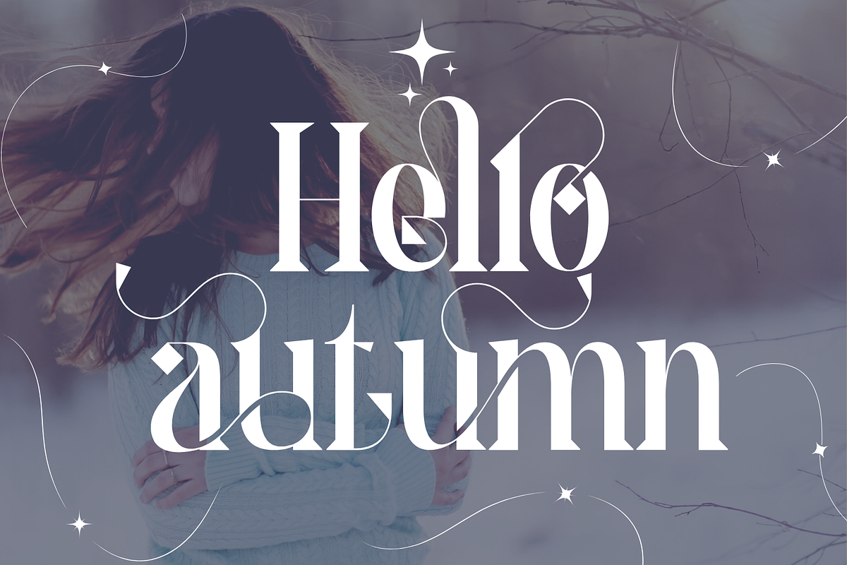 Theatrical Elegant - Ligatures Font, a Serif Font by 177Studio (Photo 5 of 8)