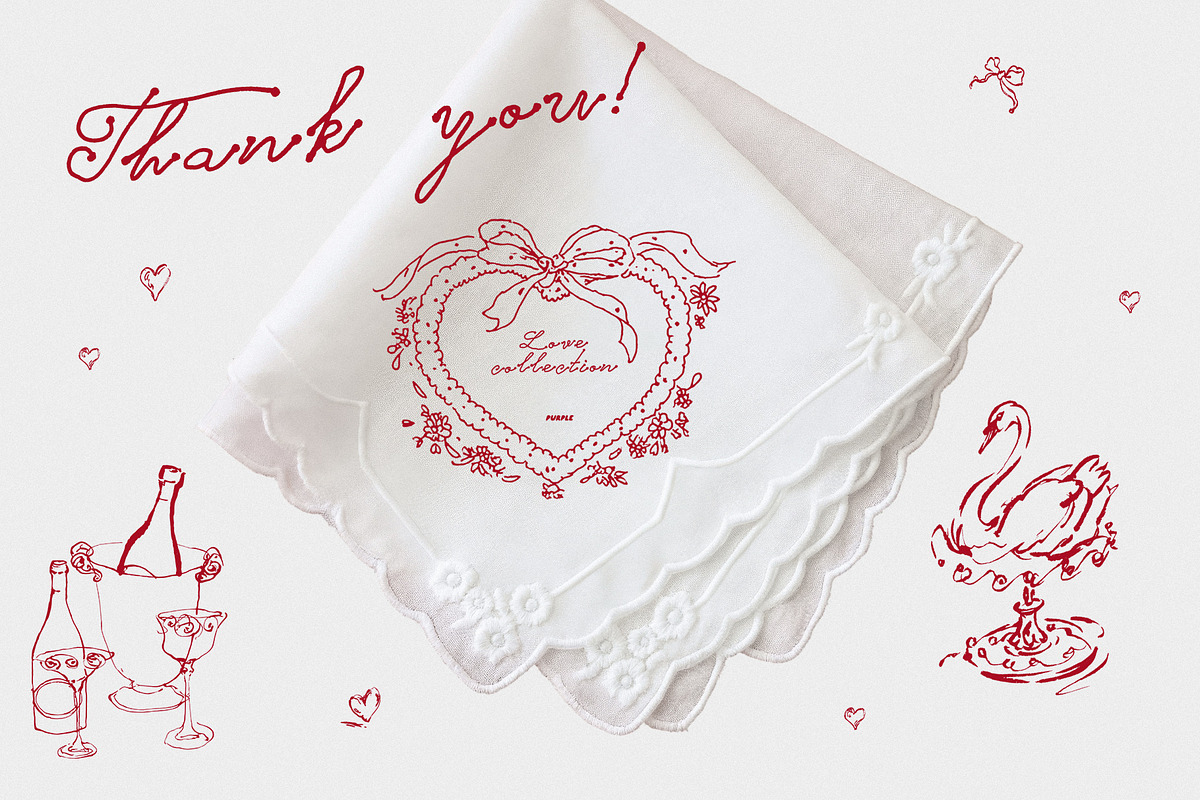 Love: Romantic Line Art, a Decorative Illustration by Purple (Photo 14 of 14)