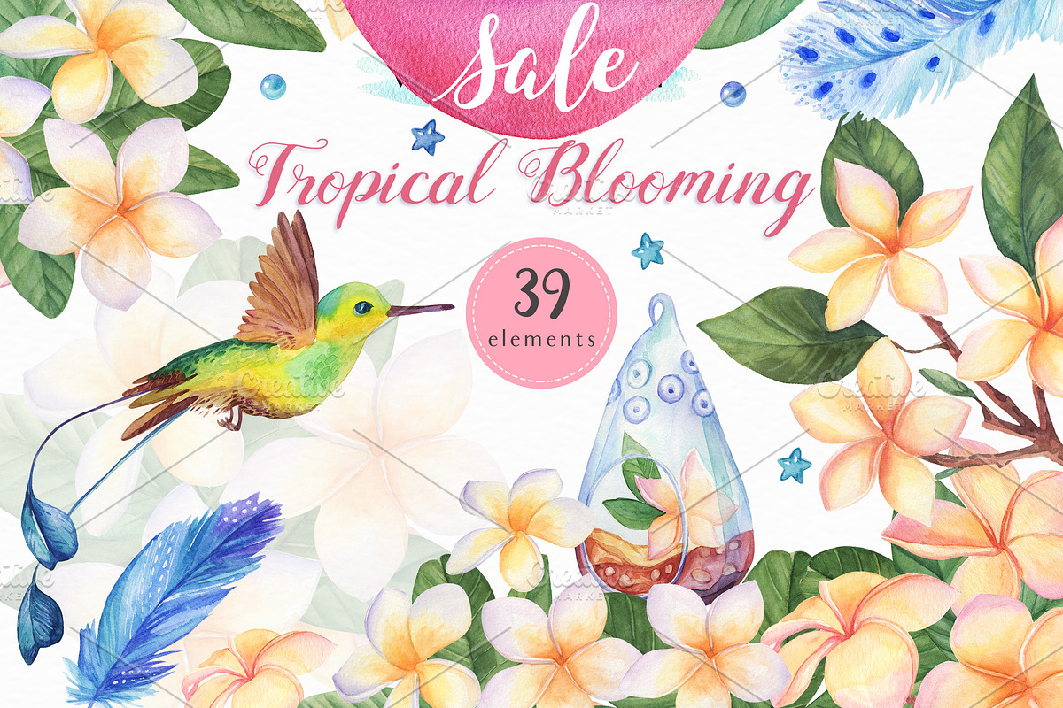 SALE! Tropical Blooming, an Illustration by Irina Diasli (Photo 1 of 6)