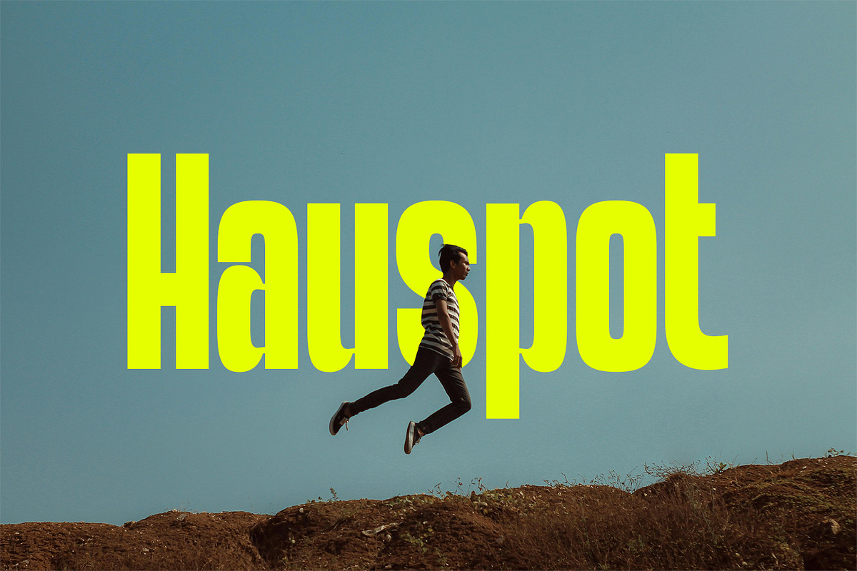 Hauspot Display, a Sans Serif Font by Foxtype (Photo 1 of 6)
