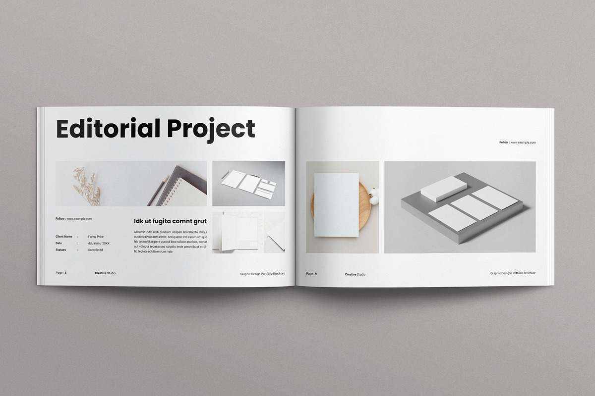 Graphic Design Portfolio Brochure, a Brochure Template by E-Type (Photo 4 of 8)