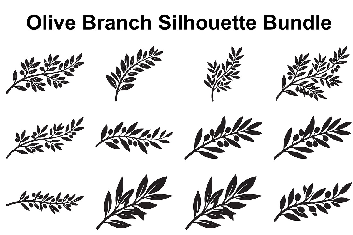 Olive Grove Silhouette Collection, an Object Graphic by Designs_River (Photo 1 of 3)