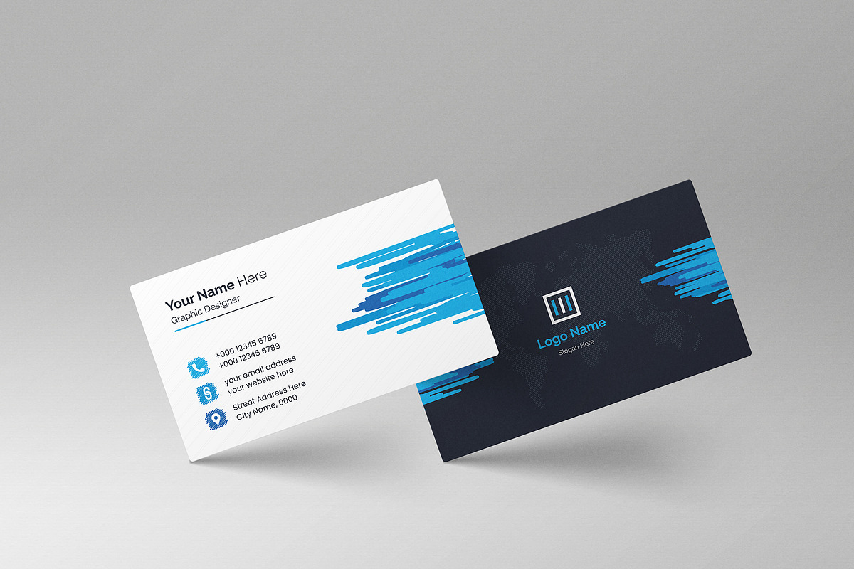 Business Card Design Template, a Business Card Template by mijli (Photo 5 of 12)