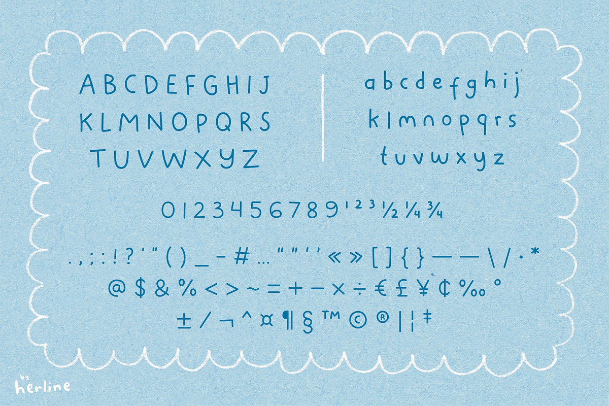 LUTU - Handwritten Font, a Handwritten Font by byherline (Photo 2 of 5)