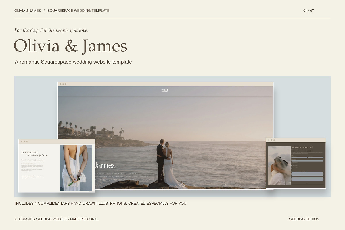 Squarespace Website for Weddings, a Squarespace Template by Layl Atelier (Photo 1 of 8)