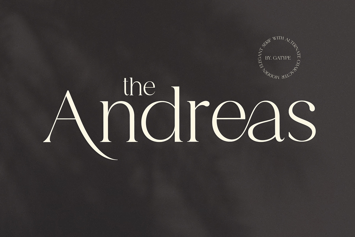 Andreas, a Serif Font by Gatype (Photo 1 of 10)
