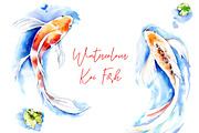 Watercolor Koi Fish, an Illustration by Botanical Art Shop (Thumbnail 1 of 5)