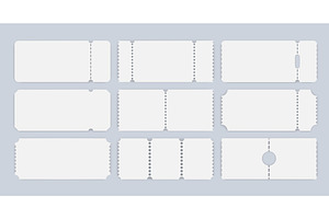 Movie paper ticket. Blank coupon, an Object Illustration by Frogella