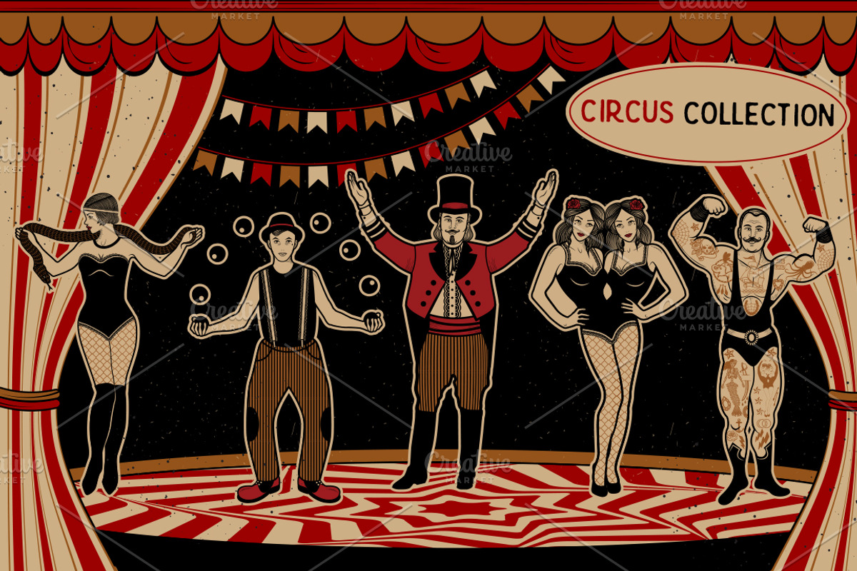 Circus set, an Illustration by Moloko88 (Photo 2 of 11)