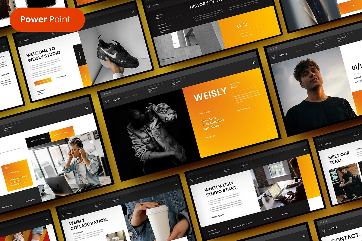 Weisly – Business PowerPoint, a Presentation Template by Dens Creative Studio (Photo 1 of 6)