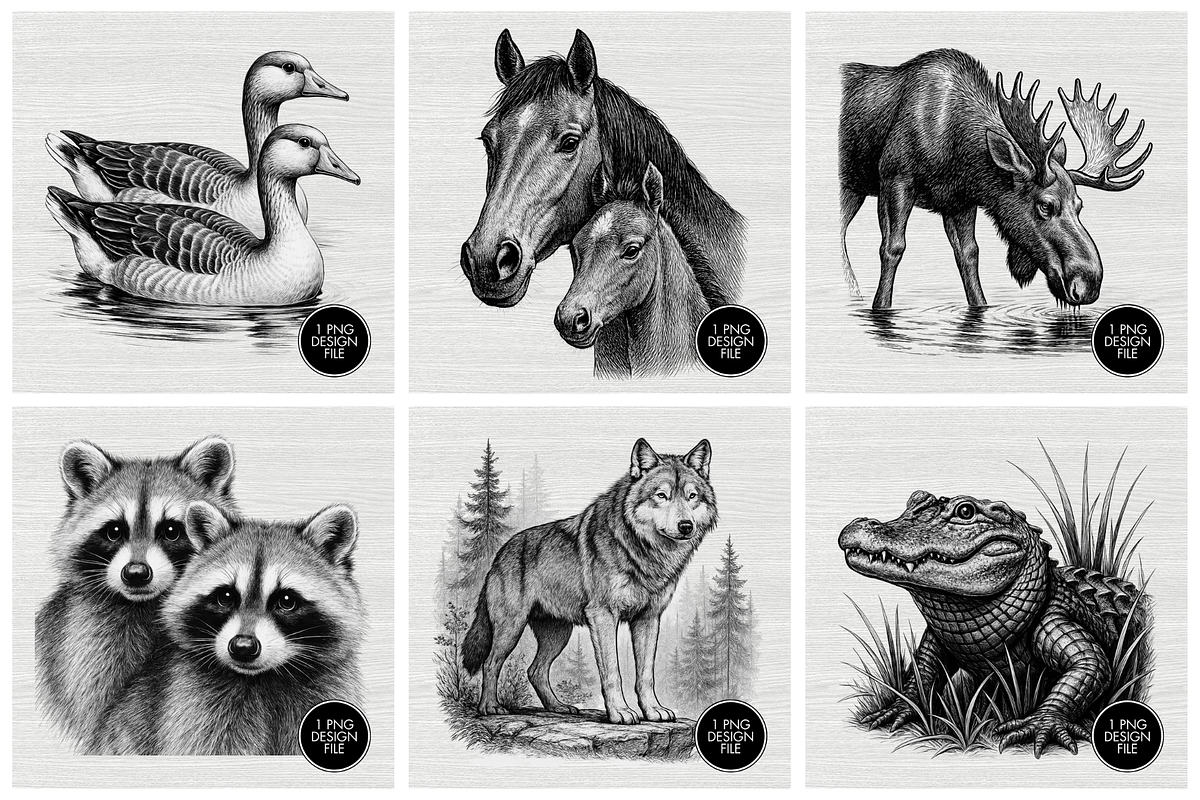 200+ Laser Burn Designs Bundle, an Animal Illustration by palmettosvg (Photo 3 of 7)