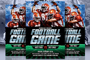 Football Game Flyer, a Flyer Template by AyumaDesign (Thumbnail 1 of 3)