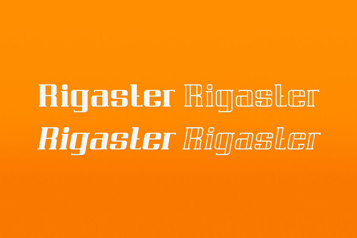 Rigaster Font, a Serif Font by IWMType (Photo 6 of 6)
