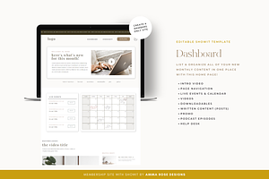 Showit Membership Website Template