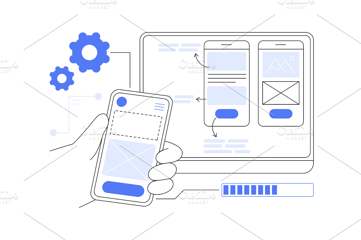 Usability testing isolated cartoon, a Finance Illustration by Visual Generation