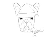 Christmas 60 Dog Breeds for Coloring, an Animal Illustration by asantosg (Thumbnail 6 of 9)