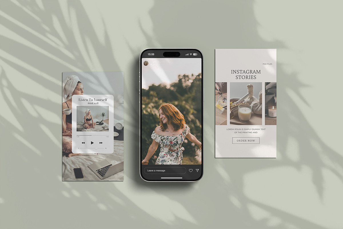 Instagram Stories Mockup, an iPhone Mockup by graphicpages (Photo 8 of 15)