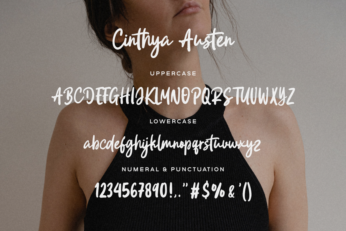 Cinthya Austen – Casual Handwritten, a Script Font by Fikryal Studio (Photo 12 of 12)