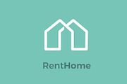 Real estate house minimal logo, a Branding & Logo Template by Nues Design (Thumbnail 1 of 3)