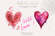 Valentine Hearts Collection, an Object Illustration by Alisa Mikibith Art (Thumbnail 9 of 9)