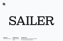 Sailer: Display Serif Font Family