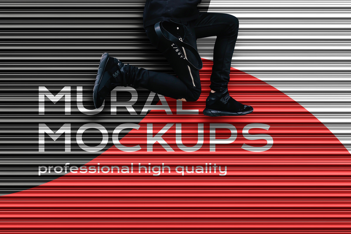 Street mural mockup bundle outdoor, an Advertising Mockup by FoundImages (Photo 20 of 42)