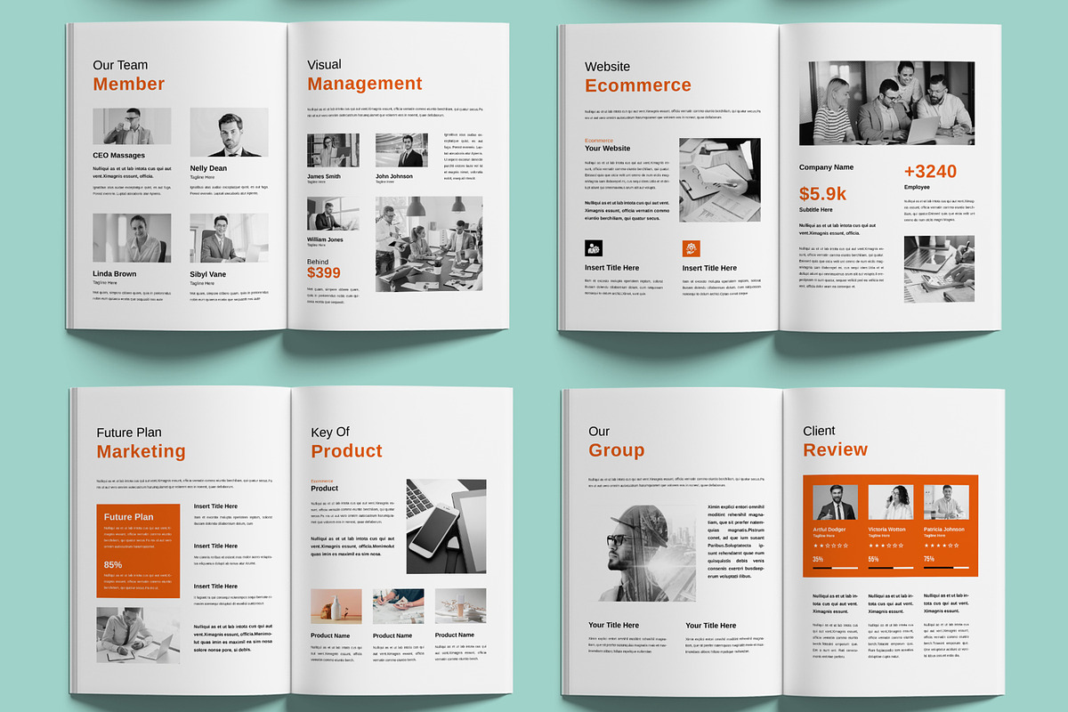 Company Profile Template Design, a Brochure Template by MightyDesign (Photo 3 of 6)
