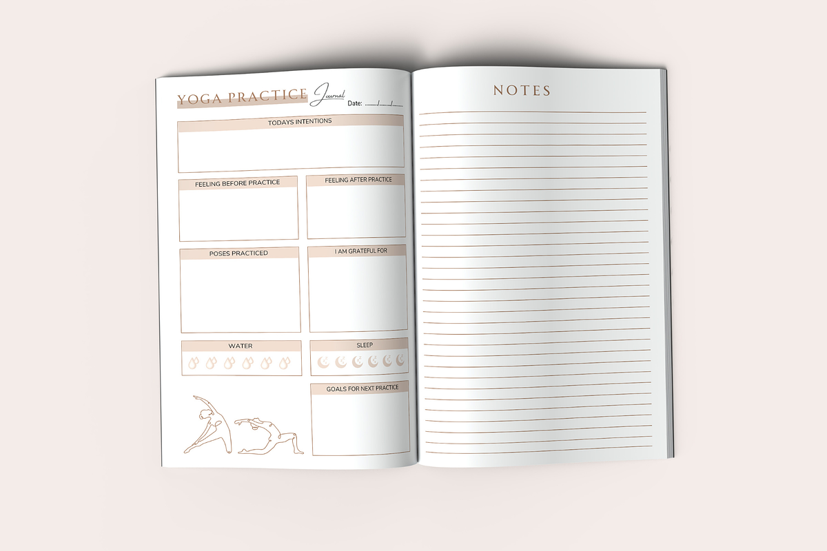 Yoga Practice Journal | KDP Interior, a Templates & Theme by KDPISH (Photo 3 of 4)