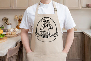 Cowboy Cooking Food SVG Man Cooking