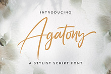 Agatony - Handwritten Font