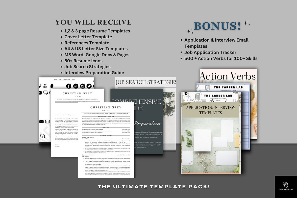 Resume/CV ATS Resume Template, a Resume Template by The Career Lab (Photo 9 of 11)