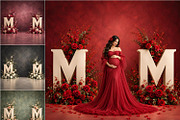 25 Floral MOM Digital Backdrops, a Background Graphic by Walllow Creatives (Thumbnail 1 of 3)