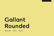 Gallant Rounded - Geometric Typeface, a Sans Serif Font by Cassandra Cappello (Thumbnail 1 of 6)