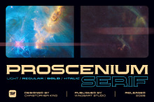 Proscenium Serif - A Widescreen Font