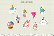 Unicorns Sticker Pack, an Object Graphic by natalisart (Thumbnail 2 of 5)