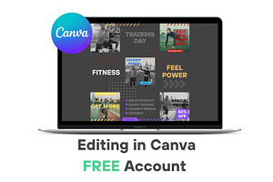 Fitness - Instagram Canva Templates