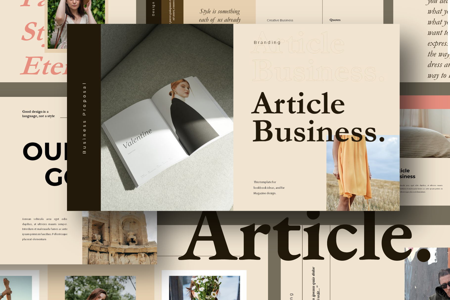 Article Presentation Template, a Presentation Template by Yo Slide