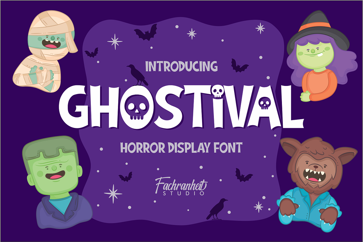 Ghostival, a Font by Fachranheit Studio (Photo 1 of 10)