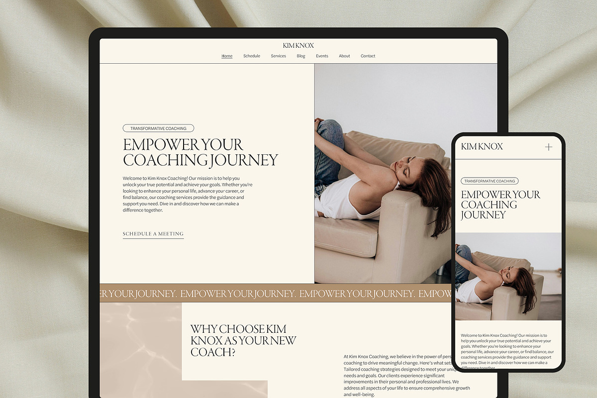 Squarespace Website Template | Coach, a Squarespace Template by Vermeulen Design Studio (Photo 1 of 8)