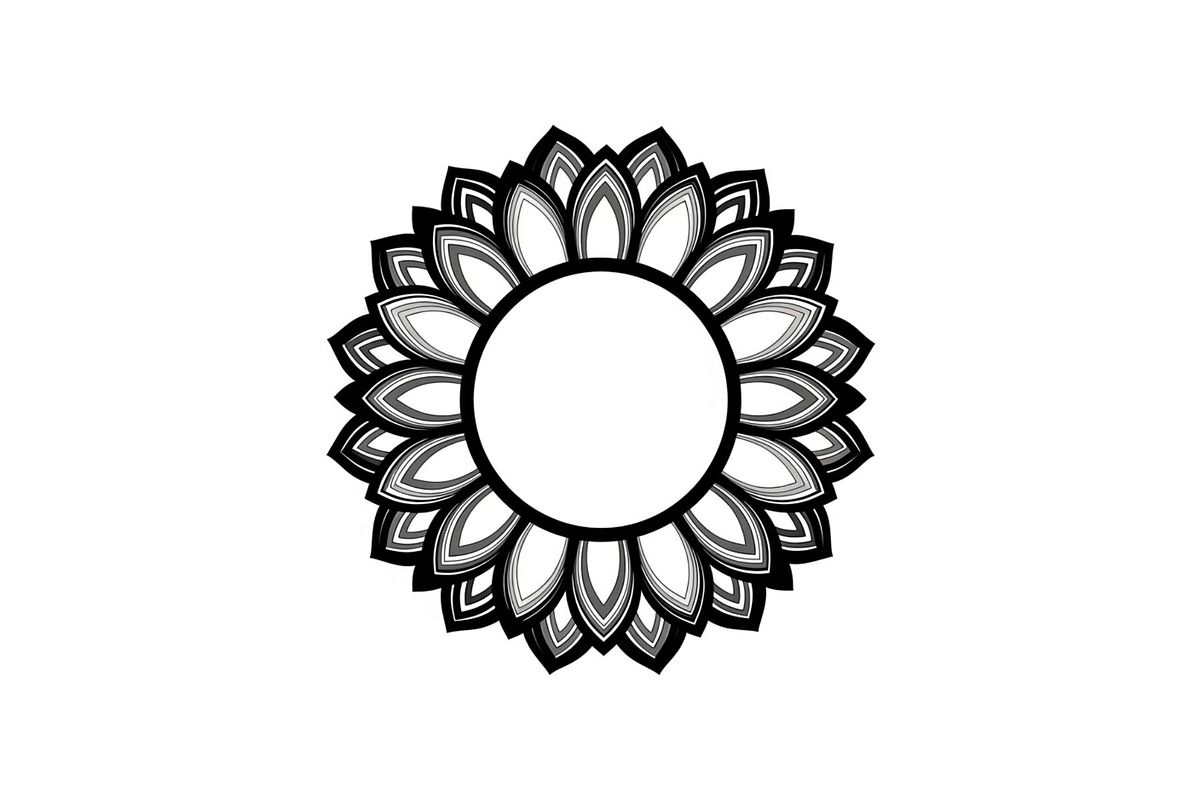 Floral Mandala Circle Frame Bundle, an Illustration by Gaye Art (Photo 40 of 51)