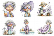 Summer Funny Grandma Clipart, an Illustration by Daily.Designs (Thumbnail 4 of 7)