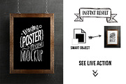 Hanging Poster Frame Mockup, a Print Template by antyalias store (Thumbnail 4 of 4)