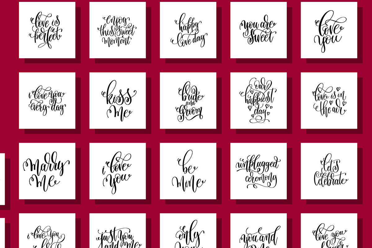 100 VALENTINES QUOTES, an Invitation Template by karakotsya (Photo 10 of 10)