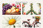 70s Retro Floral Sublimation PNG, an Illustration by Artnoy (Thumbnail 4 of 8)